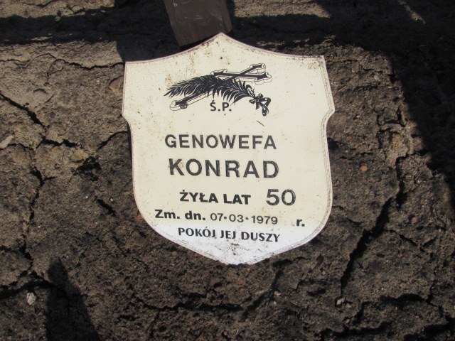 Genowefa Konrad 1929 Jasienica - Grobonet - Wyszukiwarka osób pochowanych